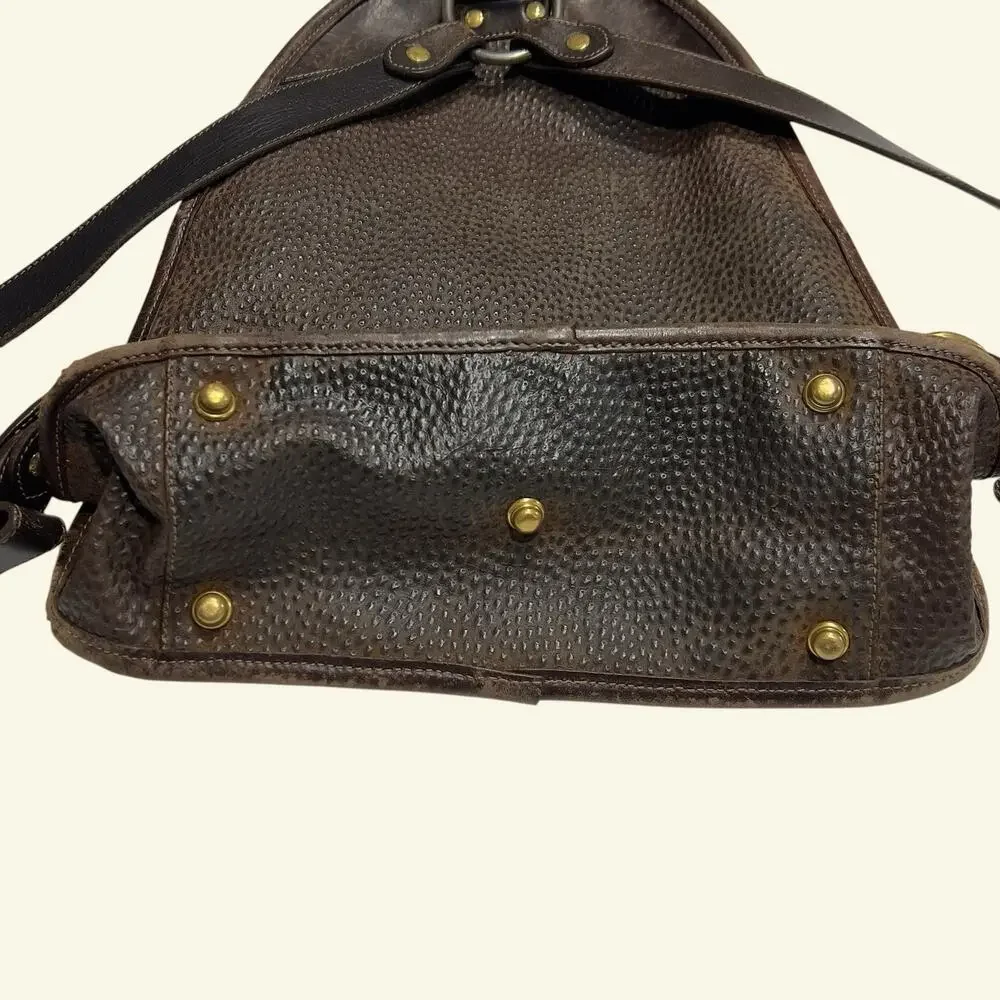Vintage Ghurka Rucksack No 33 Brown Tumbled Leather Backpack Marley Hodgson USA